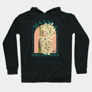 Manila Philippines Vintage Floral Hoodie